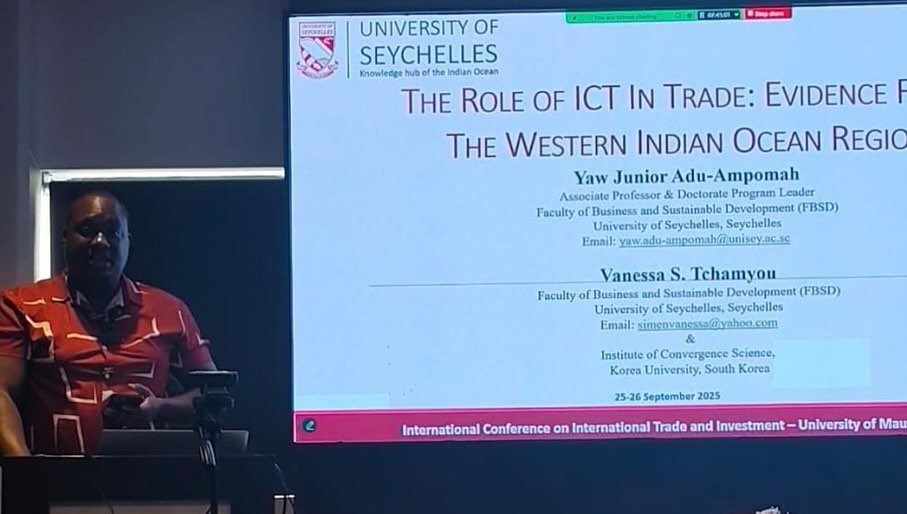 IORA-UOM International Conference on International Trade and Investment, Mauritius 10